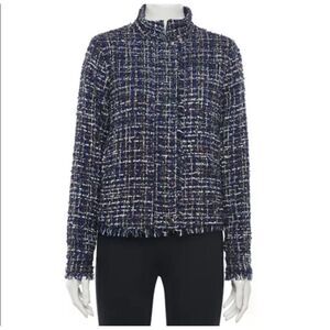 NWT Black & Blue Tweed Blazer